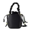 Ganni Bou Bucket Mini Purse In Black
