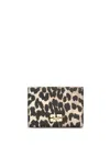 Ganni Bou Card Case In Multicolor