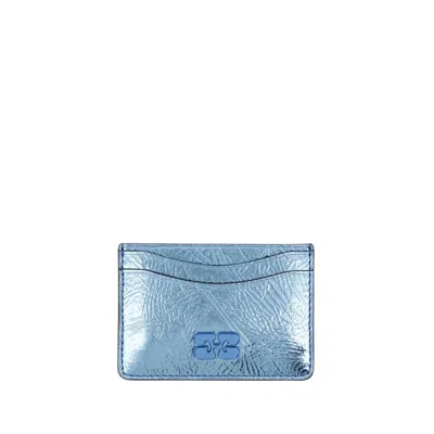 Ganni Bou Card Holder -  - Synthetic Leather - Blue