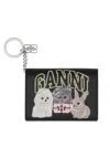 Ganni Bou" Card Holder In Black