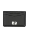 Ganni Bou Card Holder In Black