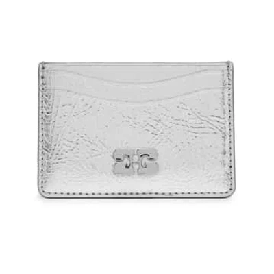 Ganni Bou Card Holder Metallic