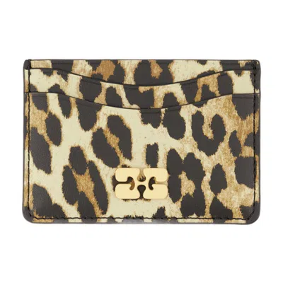 Ganni Bou Card Holder Print In Printed