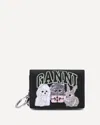 Ganni Bou Card Holder With Animals