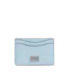 Ganni Butterfly Plaque Bou Cardholder In Blue