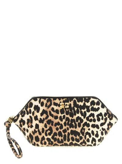 Ganni Bou Clutch In Purple