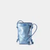 Ganni Bou Crossbody -  - Synthetic Leather - Blue In Blue