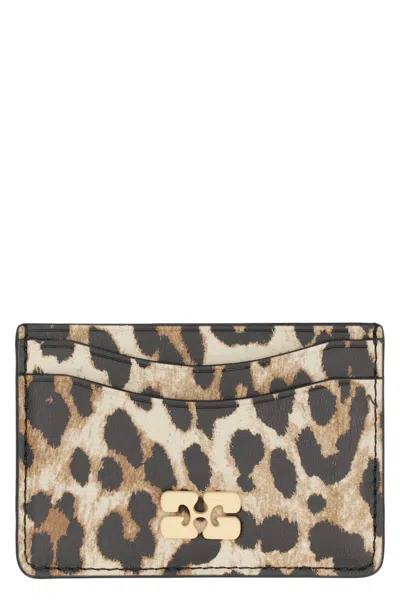 GANNI GANNI BOU FAUX LEATHER CARD HOLDER