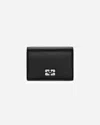 Ganni Butterfly Card Holder In Black