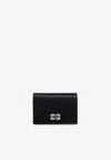 Ganni Butterfly Card Holder In Black