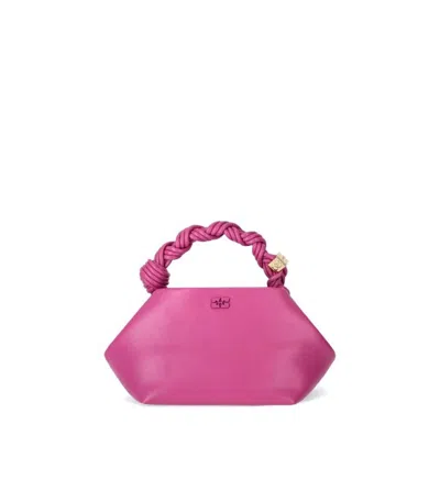 Ganni Bou Fuchsia Handbag In Pink