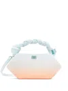 Ganni Bou Gradient Shoulder Bag In Blue
