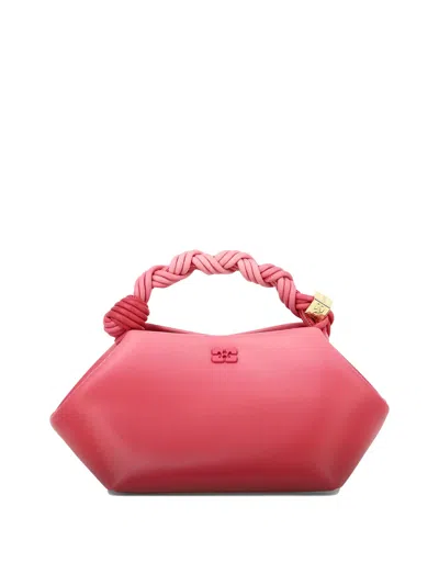 Ganni Mini Bou Handbags In Pink