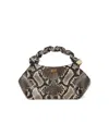 Ganni Bou Handbag With Python Print