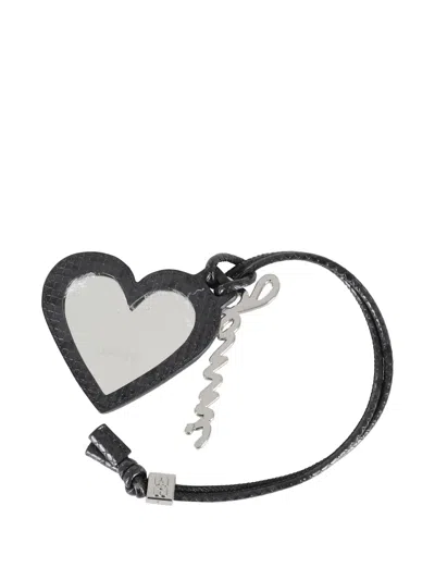 GANNI BOU HEART MIRROR KEYRING
