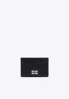 Ganni Bou Logo-plaque Cardholder In Black