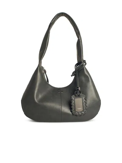 Ganni 'bou' Medium Bag In Black