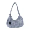 Ganni Bou Medium Shoulder Bag In Gray