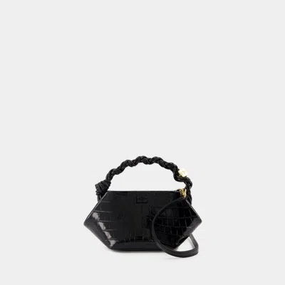 Ganni Sac À Main  Bou Mini -  - Cuir Synthétique - Noir In Black