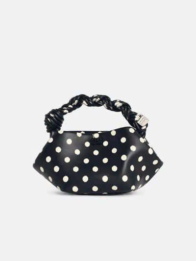 Ganni 'bou' Mini Bag In Black Leather