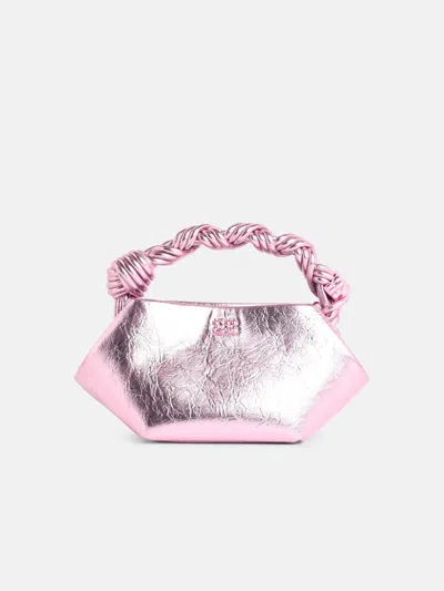 Ganni 'bou' Mini Bag In Pink Leather