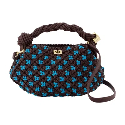Ganni Bou Mini Braided Purse -  - Synthetic - Brown