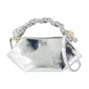 Ganni Bou Mini Crossbody In Silver