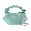 Ganni Bou Mini Flower Crossbody In Neutral
