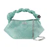 Ganni Bou Mini Flower Crossbody In Neutral