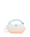 Ganni Bou Gradient Shoulder Bag In Blue