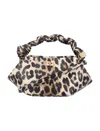 Ganni Bou Mini Handbag In Animal Print