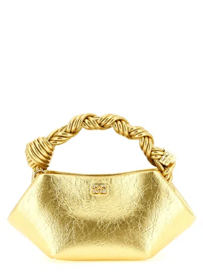 Ganni Bou Mini Handbag In Gold