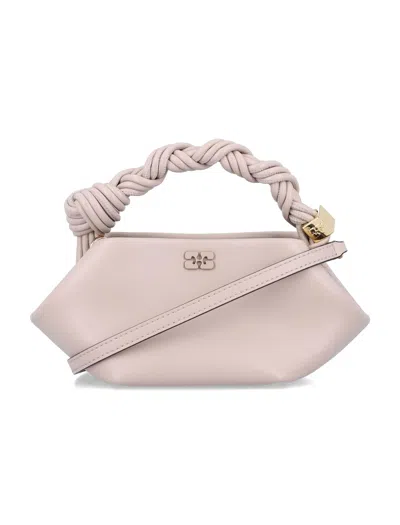 Ganni Bou Mini Handbag In Neutral
