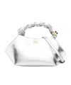 Ganni Mini Bou Handbag In White