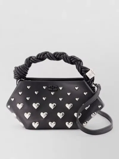 Ganni Bou Mini Hearts Purse Synthetic Strap