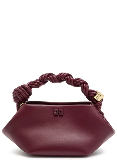 GANNI GANNI BOU MINI LEATHER TOP HANDLE BAG
