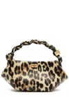 Ganni Mini Bou Leopard-print Tote Bag In Leopard