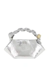Ganni Mini Bou Metallic Top Handle Bag
