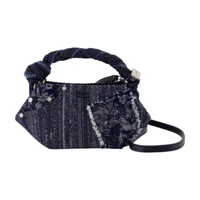 Ganni Bou Mini Purse -  - Cotton - Blue
