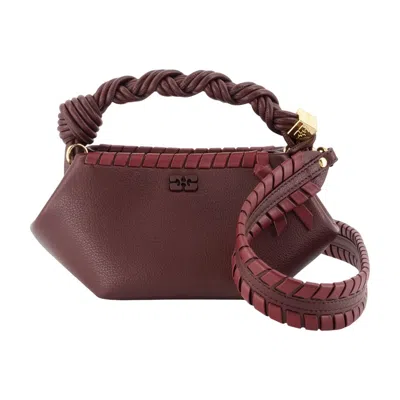 Ganni Bou Mini Purse -  - Synthetic - Burgundy