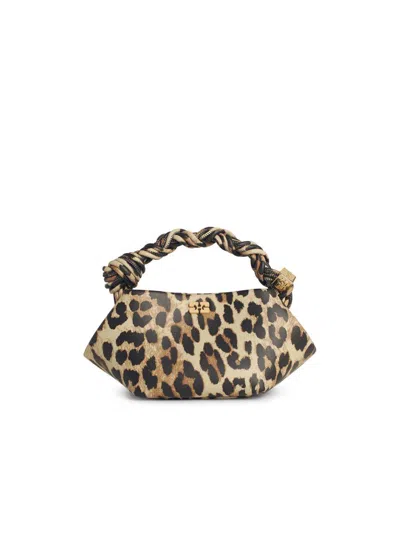 GANNI GANNI 'BOU' MULTICOLOR LEATHER BLEND MINI BAG