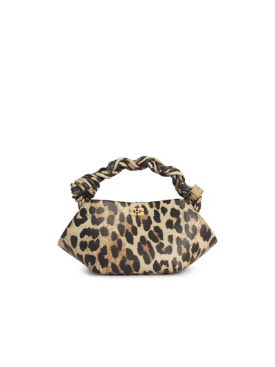 GANNI GANNI 'BOU' MULTICOLOR LEATHER BLEND MINI BAG WOMEN