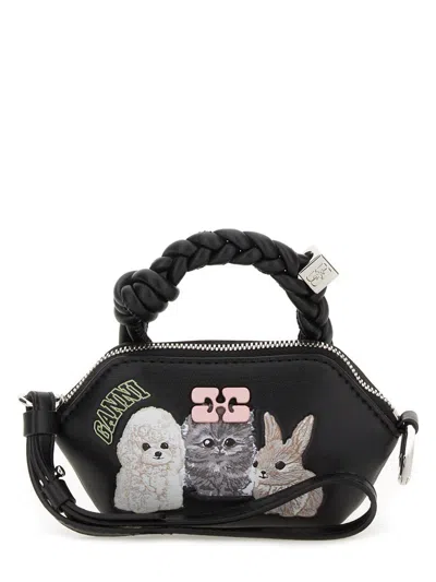 GANNI GANNI BOU NANO "ANIMALS" BAG