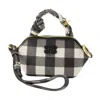 Ganni Bou Nano Keyring In Gray