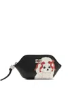 Ganni Women Bou Coin Purse With Poodle In Black