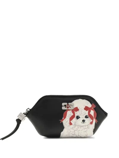 Ganni Bou Puddle Coin Purse In Black