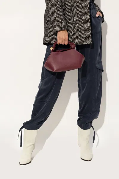 Ganni ‘bou' Shoulder Bag In Burgundy