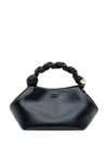 Ganni Mini Bou Top Handle Bag In Black