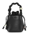 Ganni Mini Bou Leather Bucket Bag