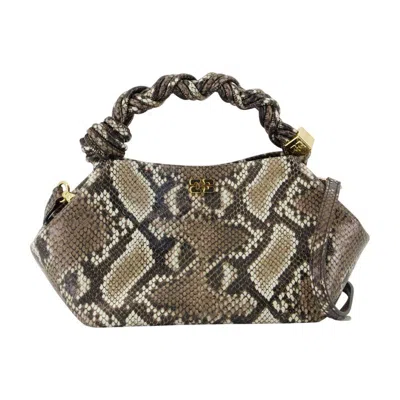 Ganni Bou Small Crossbody In Animal Print